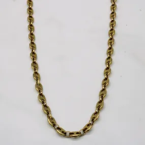 14k Yellow Gold Anchor Link Chain | 18" | Simple Detail
