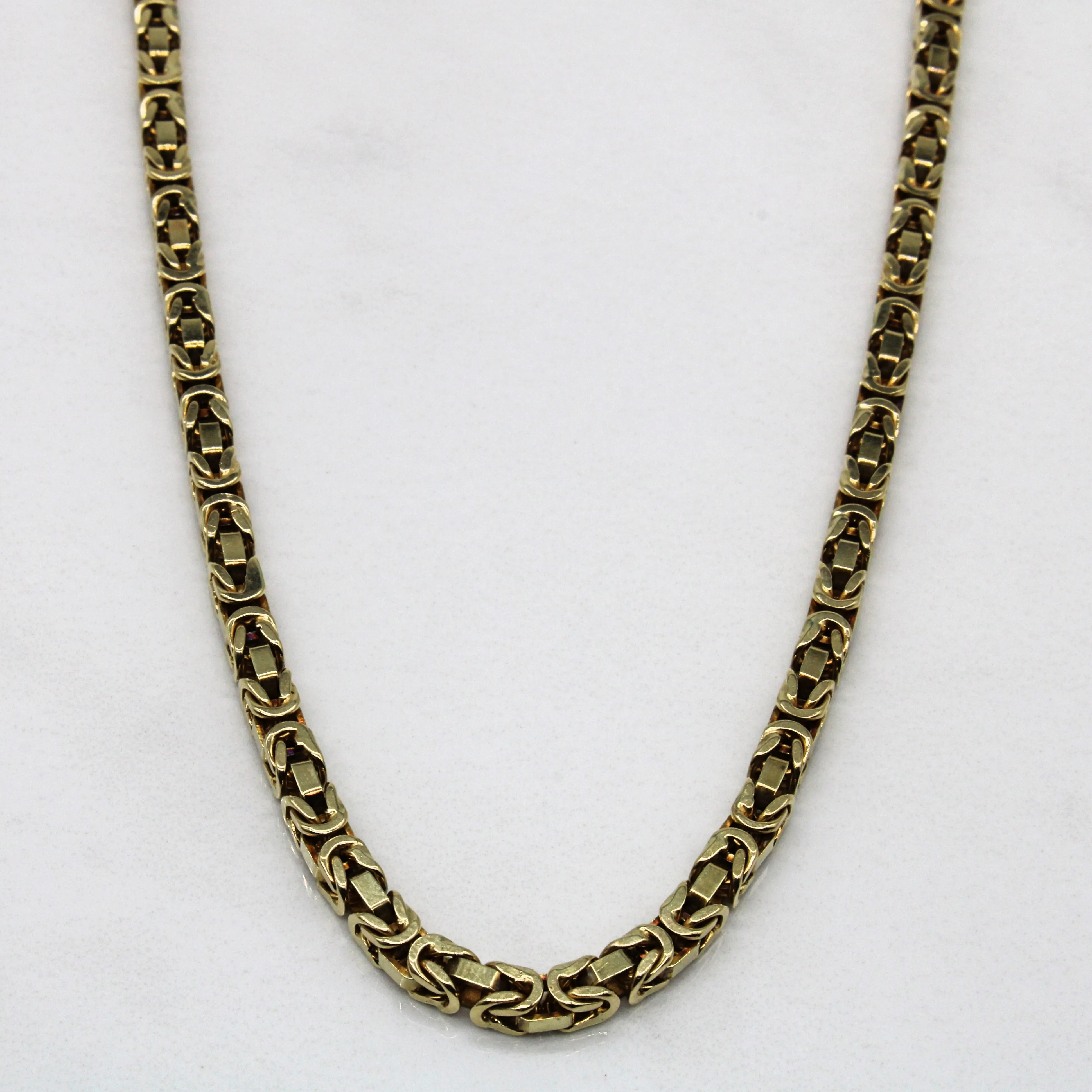 14k Yellow Gold Bird Cage Chain | 32" | Lustrous Craft