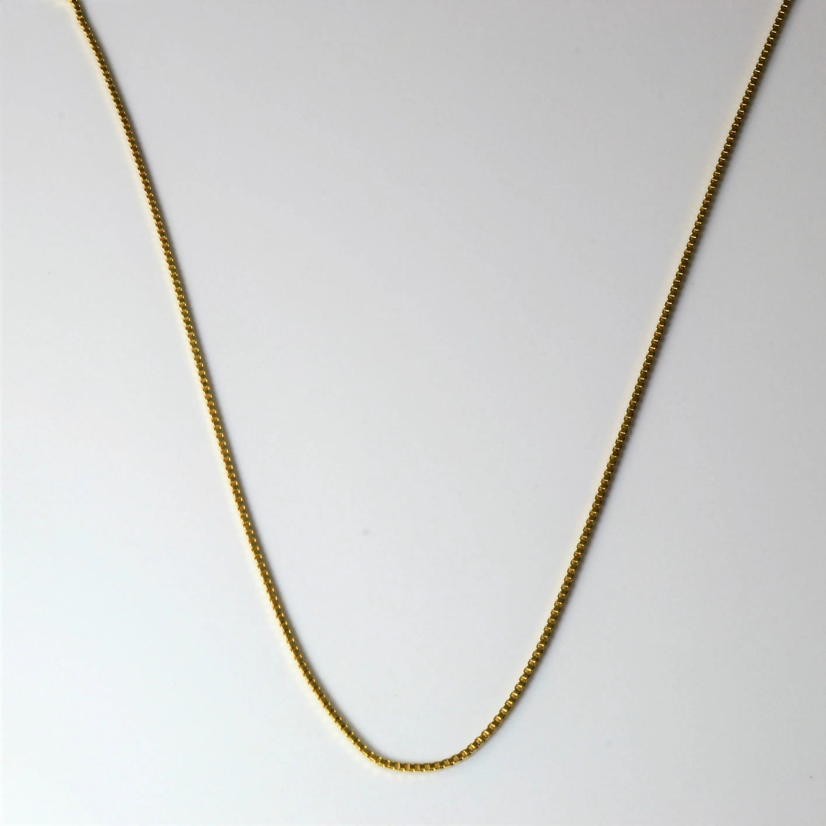 Everyday Match Evening Wear 14k Yellow Gold Box Chain | 17"|
