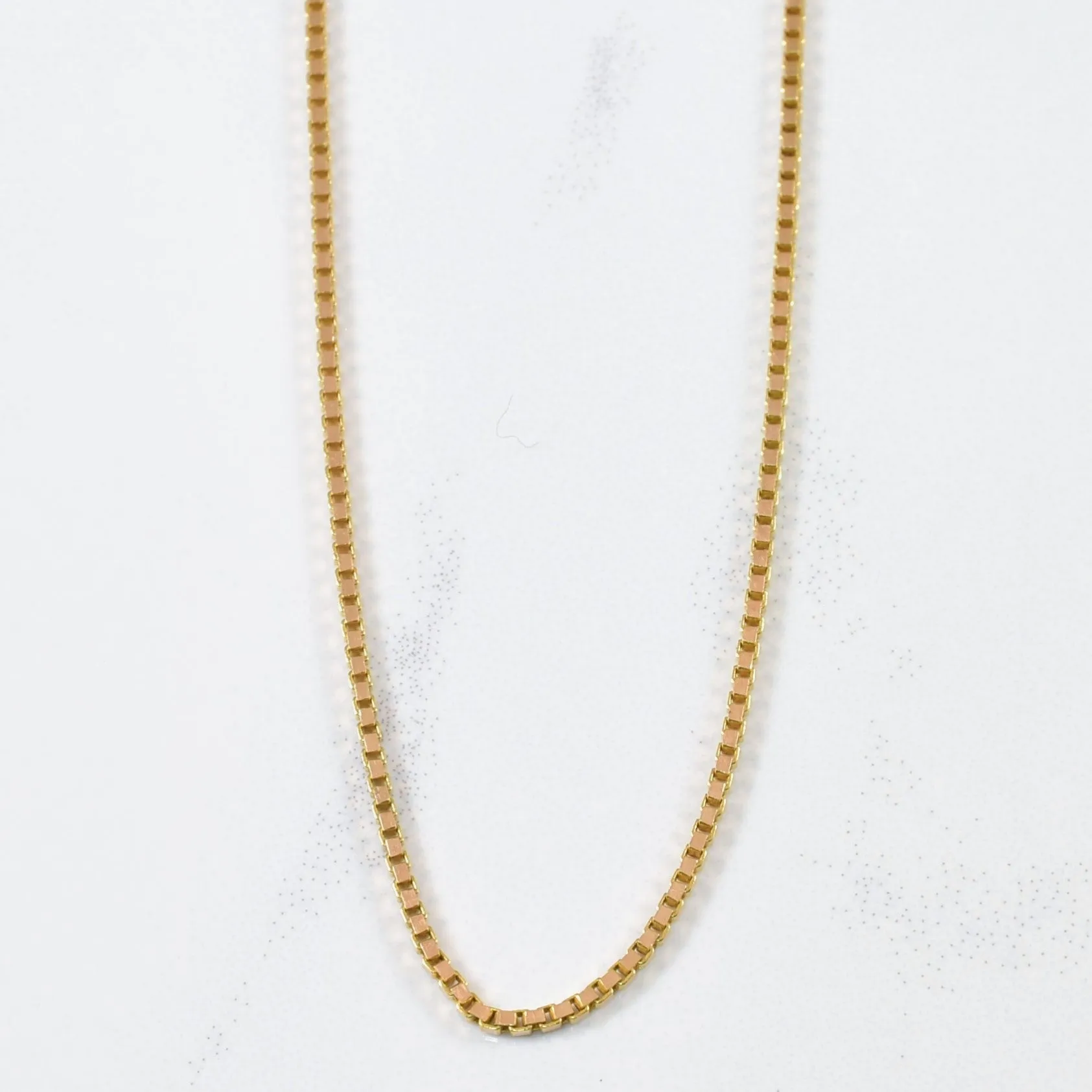 Timeless Beauty 14k Yellow Gold Box Chain | 18" |