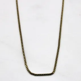 Creative Twist 14k Yellow Gold Box Chain | 24" |
