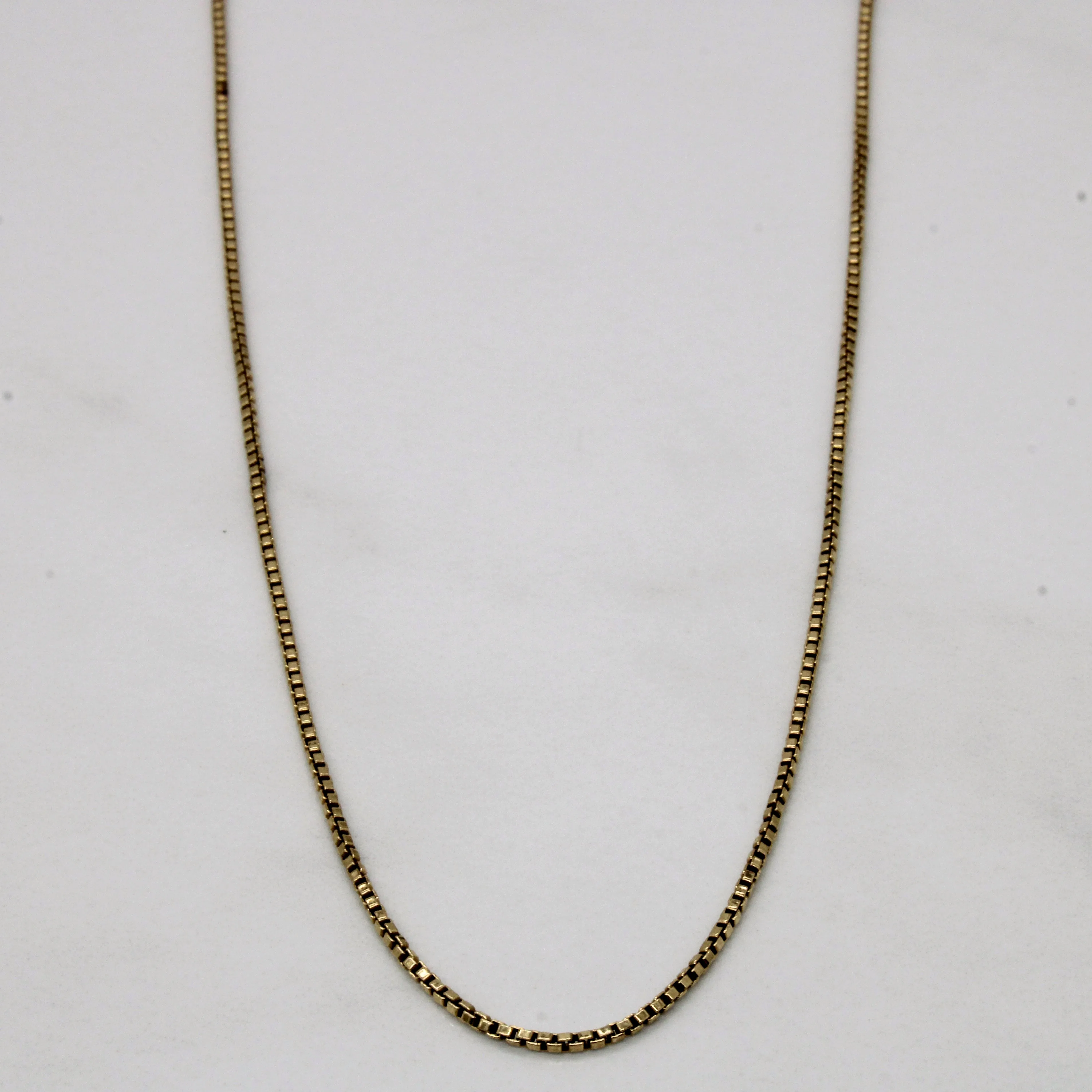 Trendy Layer 14k Yellow Gold Box Link Chain | 18" |