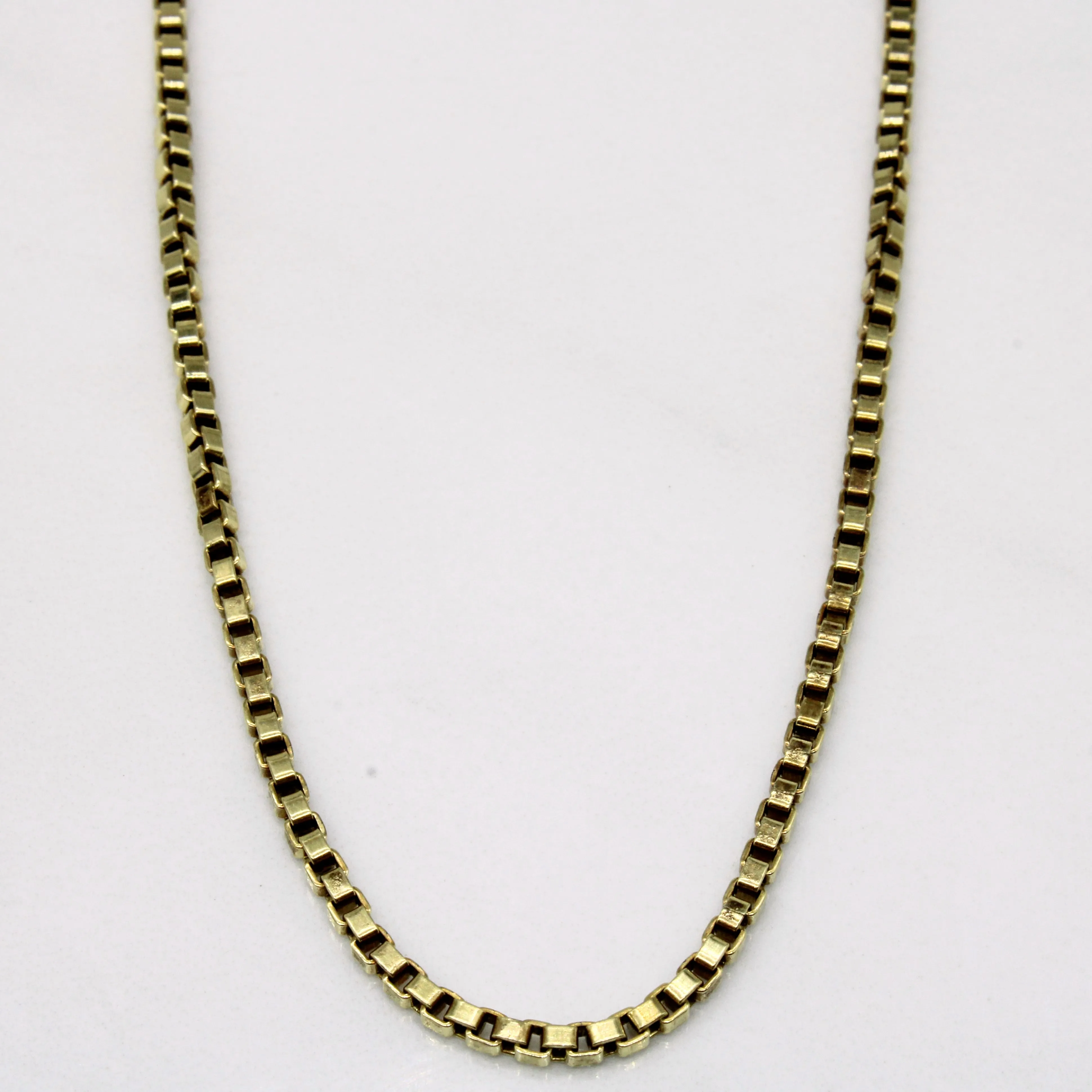 Exclusive Design Statement Glow 14k Yellow Gold Box Link Chain | 18" |