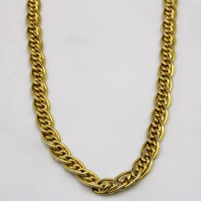 Modern Elegance Model Fit 14k Yellow Gold Chain | 18" |