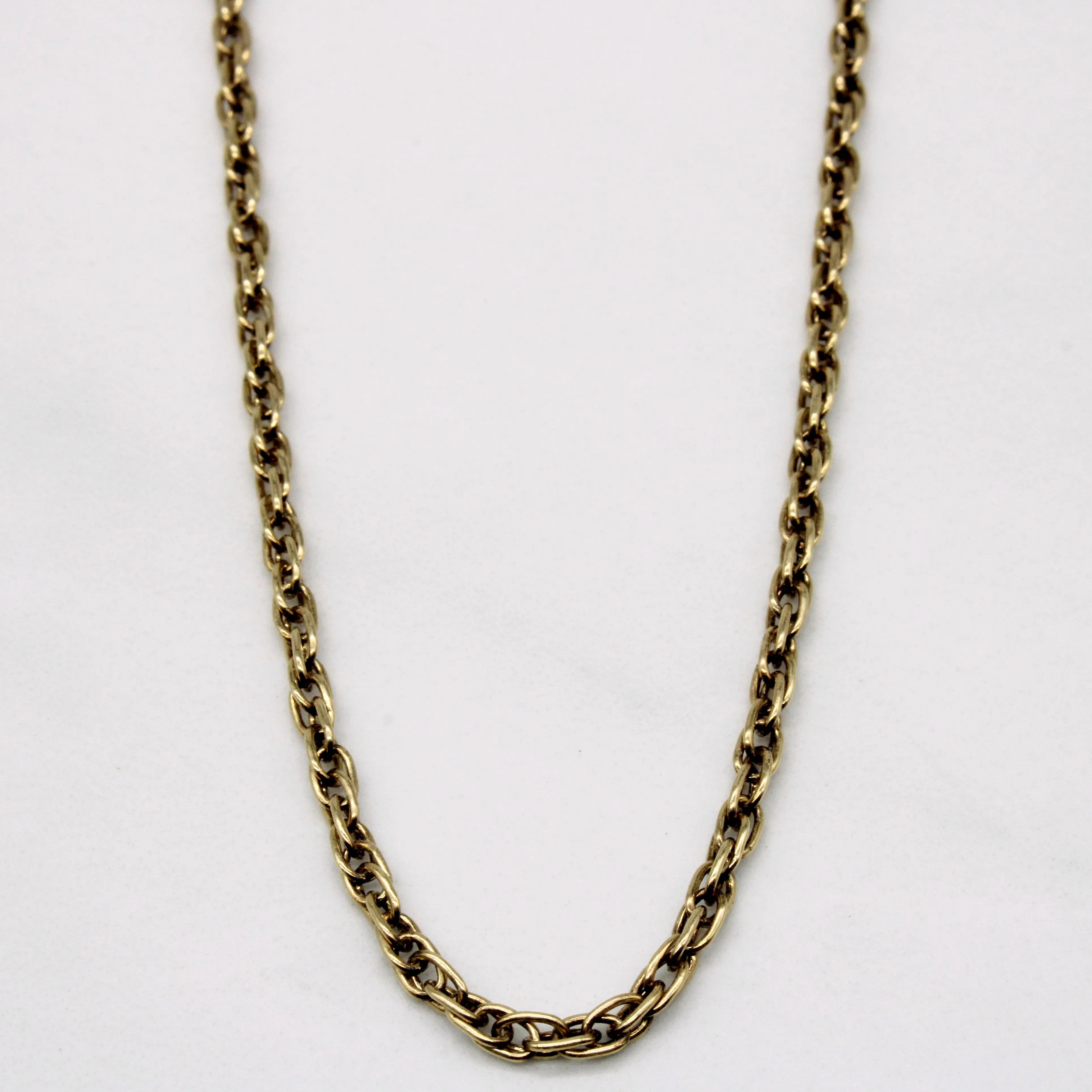 Romantic Fashion Pastel Look 14k Yellow Gold Chain | 20" |