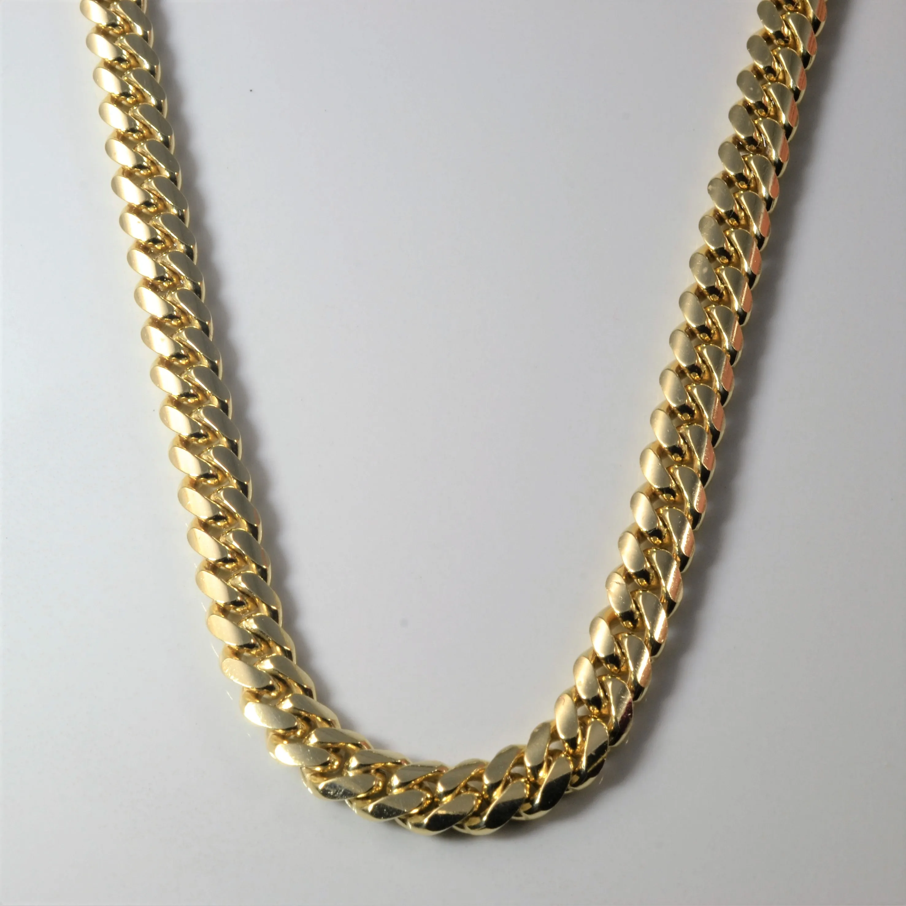 14k Yellow Gold Cuban Chain | 20" | Sophisticated Jewelry Design