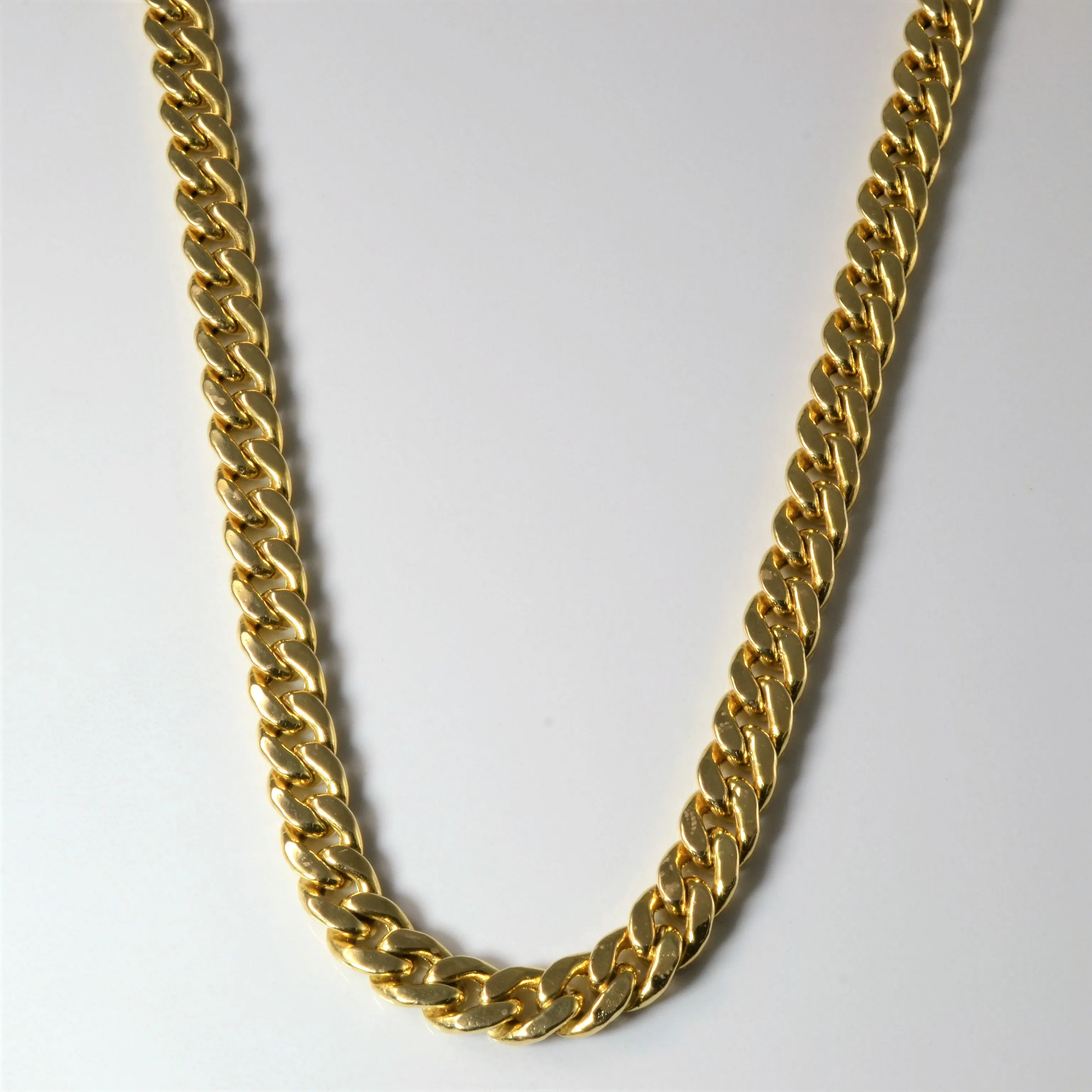 14k Yellow Gold Curb Chain | 22" | Formal Wear