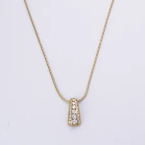 Cozy Layers 14k Yellow Gold Diamond Necklace | 1.00ctw | 17"