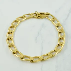 Distinct Piece 14k Yellow Gold Elongated Cuban Link Chain | 8.5" |