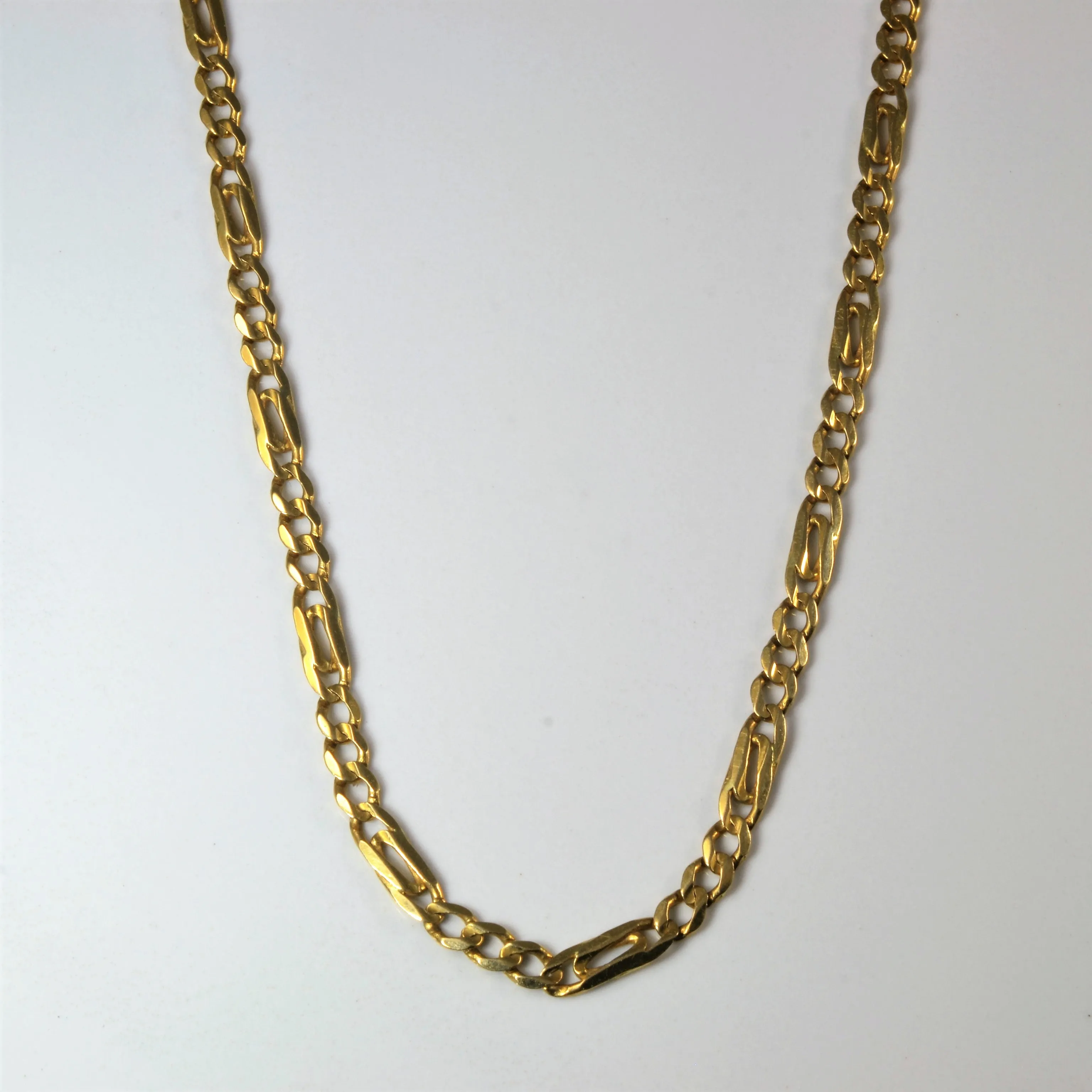 14k Yellow Gold Figaro Chain | 19" | Effortless Match Trendy Detail