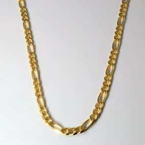 14k Yellow Gold Figaro Chain | 20" | Inspired Accent