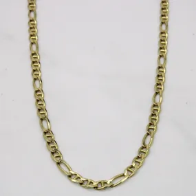 14k Yellow Gold Figarucci Chain | 22" | Evening Collection