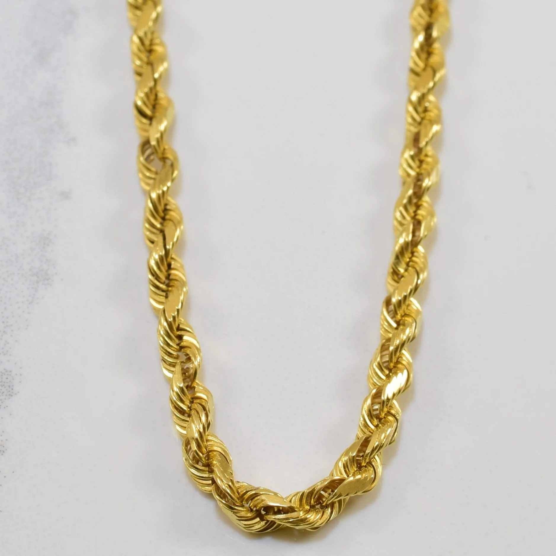 Everlasting Appeal 14k Yellow Gold French Rope Chain | 19" |