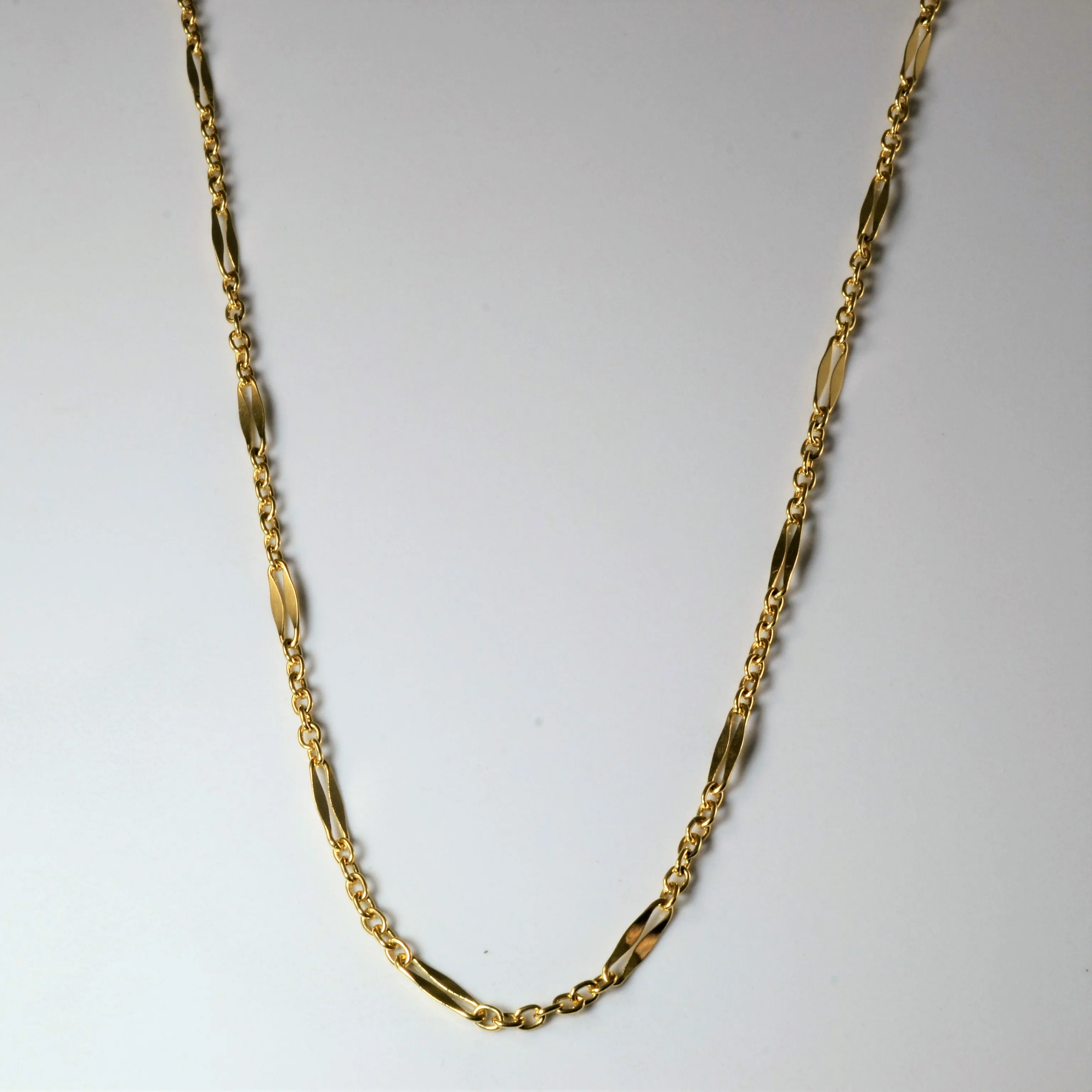 Seasonal Look 14k Yellow Gold Long & Short Chain | 21" |