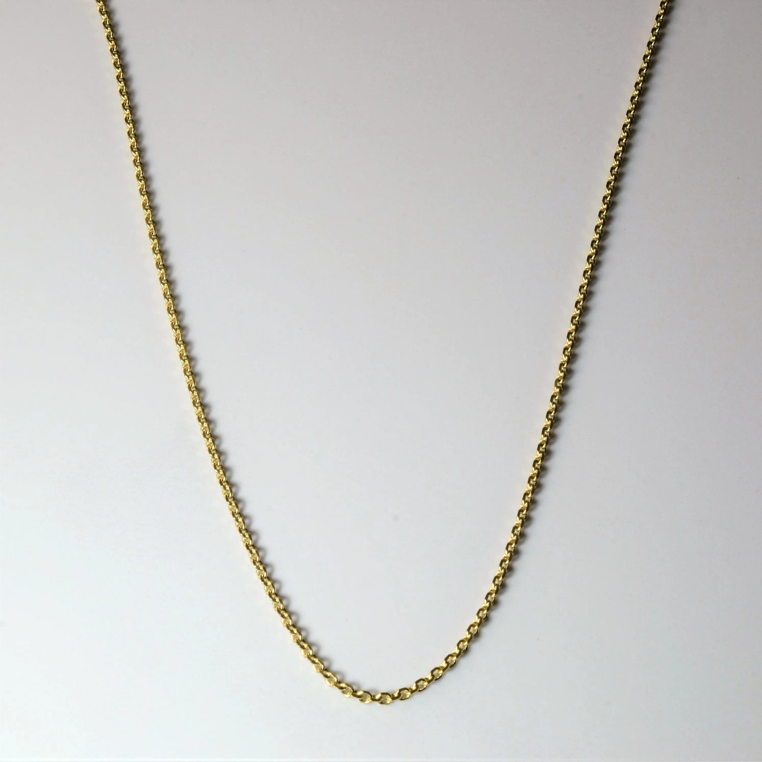 Ethereal Vibe Seasonal Pairing 14k Yellow Gold Long Rolo Chain | 27"|