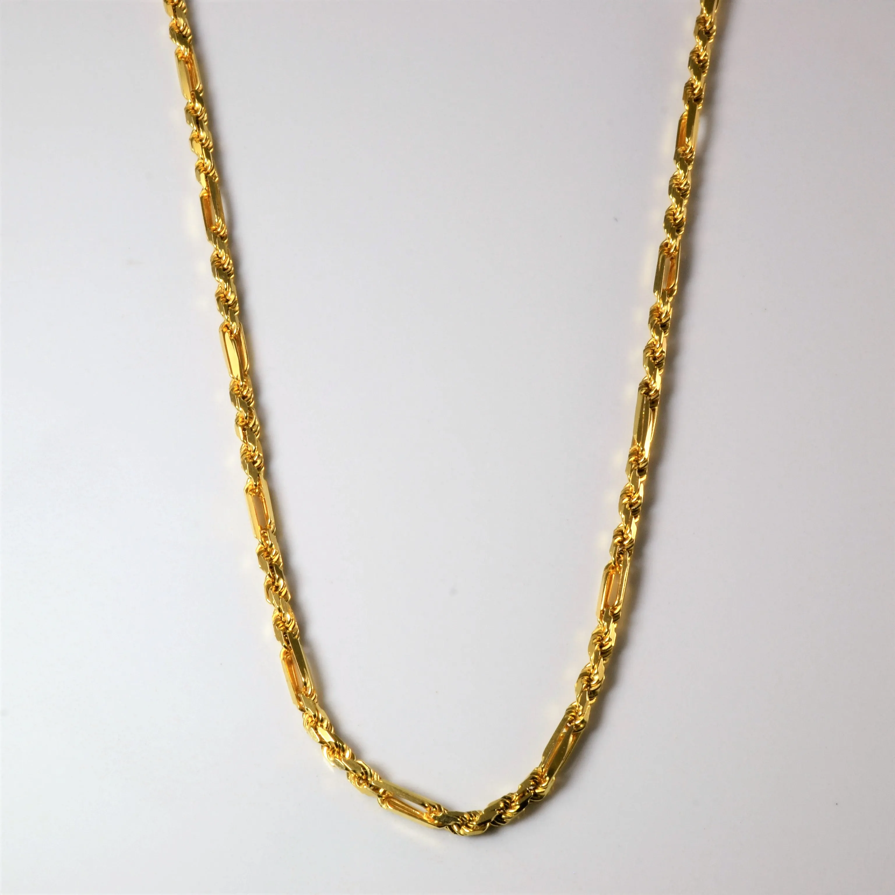 Classic Layer 14k Yellow Gold Mixed Link Chain | 18"|