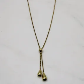 Precious Finish 14k Yellow Gold Necklace | 16" |