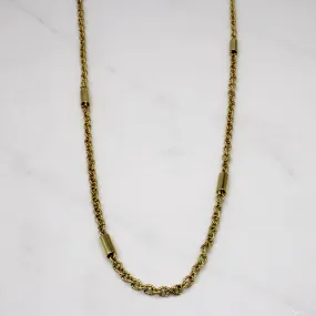 Flawless Look 14k Yellow Gold Necklace | 36" |
