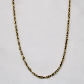 Bright Touch 14k Yellow Gold Prince of Wales Chain | 16" |