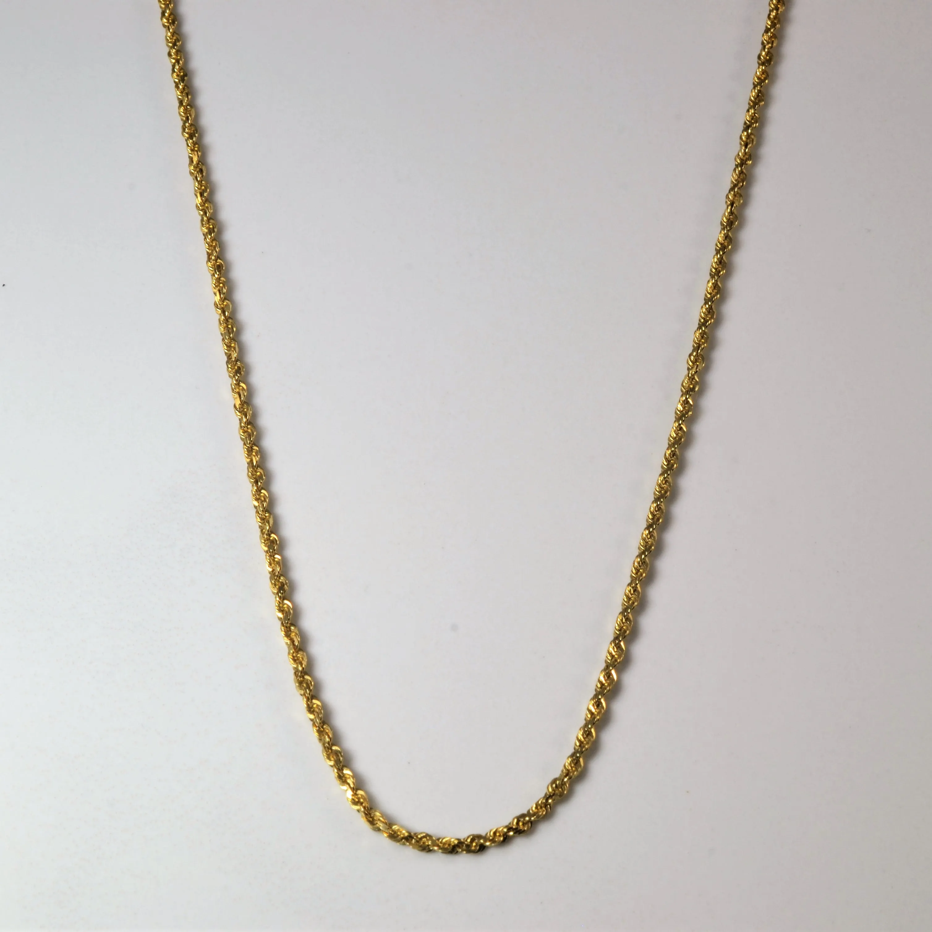 Custom Order 14k Yellow Gold Rope Chain | 16" |