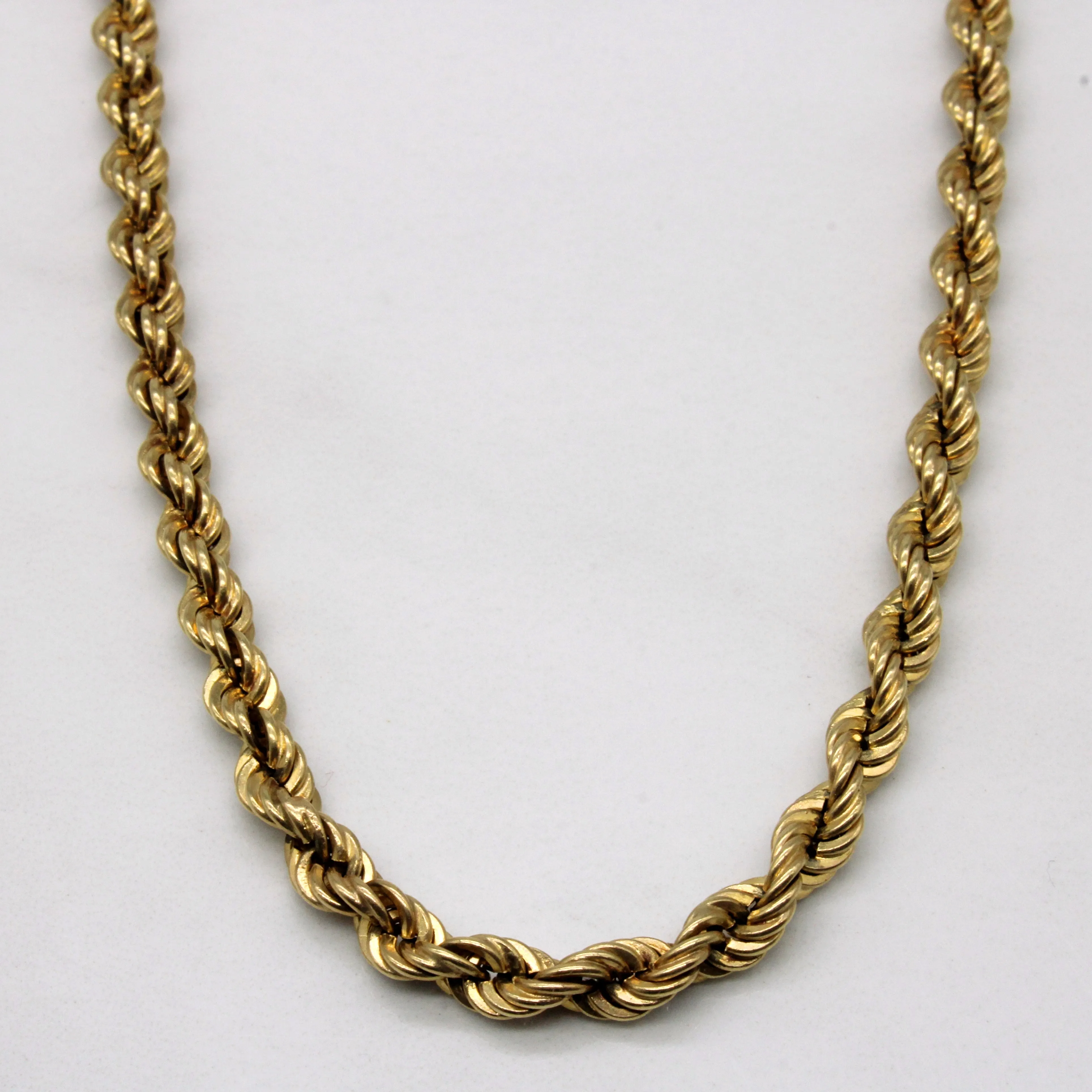 14k Yellow Gold Rope Chain | 21" | Radiant Style Modern Accessories