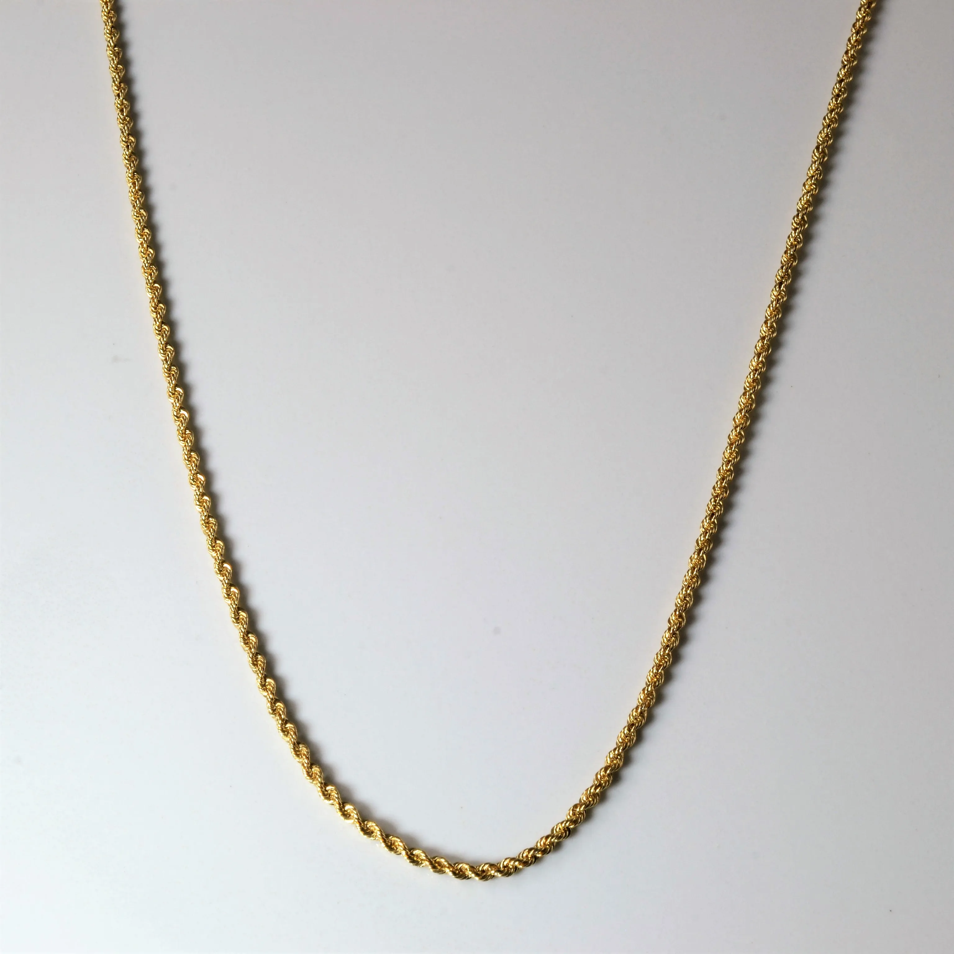14k Yellow Gold Rope Chain | 24" | Modern Form Exclusive Detail