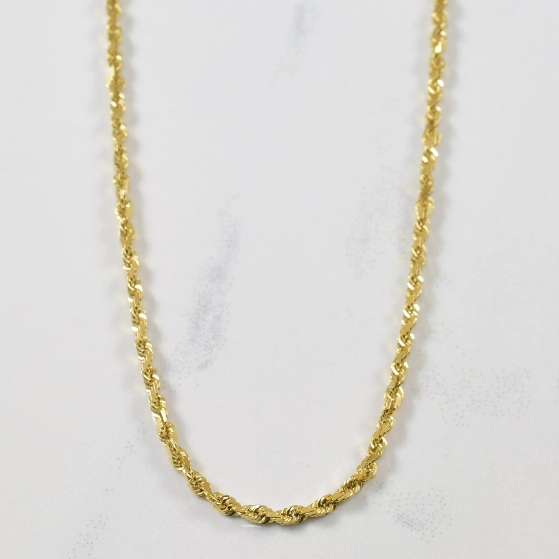 Charming Jewelry Shine 14k Yellow Gold Rope Chain | 30" |