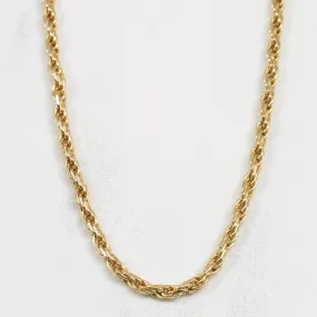 Opulent Edge 14k Yellow Gold Rope Chain | 32.50" |