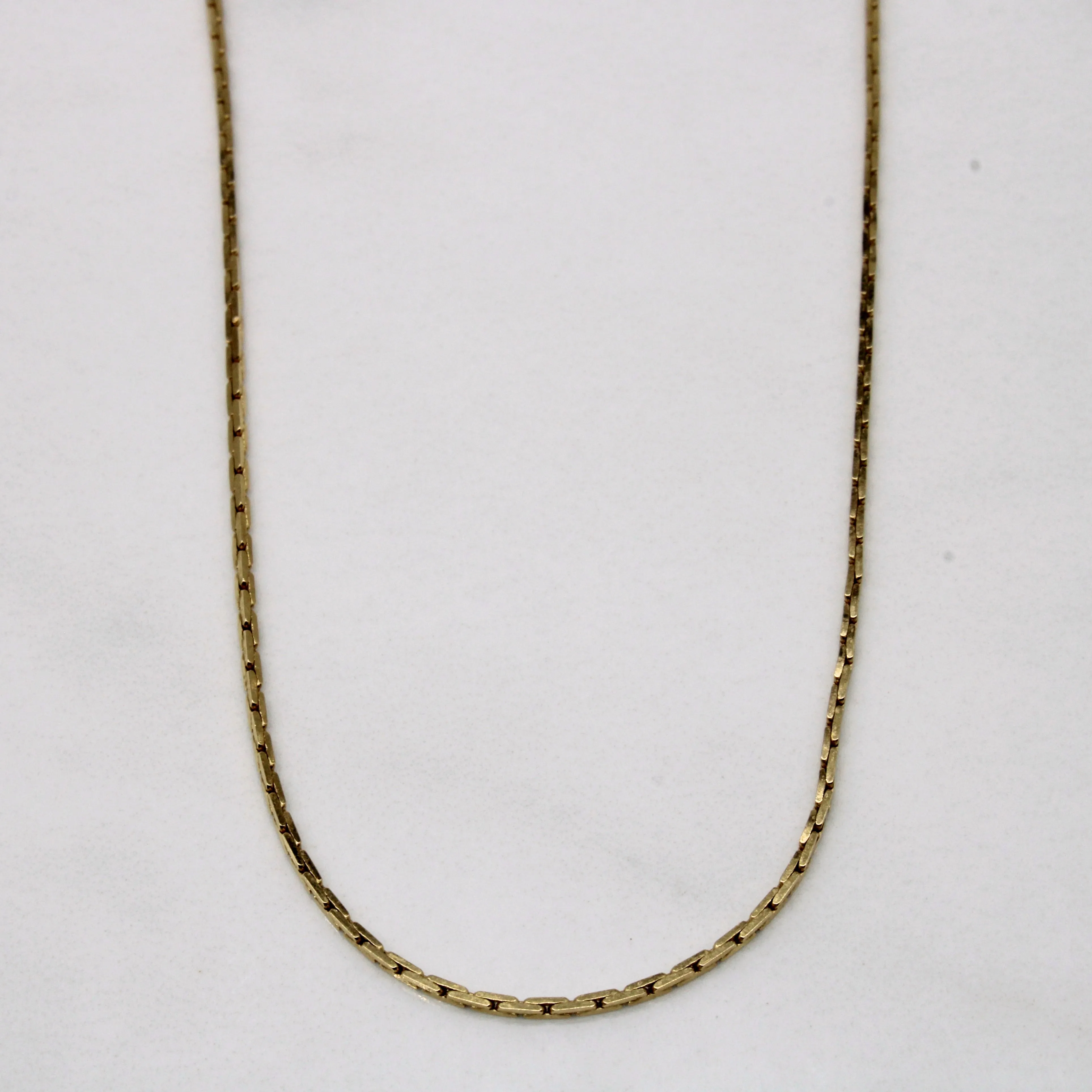 Feminine Light Trendy Charm 14k Yellow Gold S Link Chain | 18" |