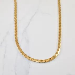 Cool Contrast Petite Edge 14k Yellow Gold S Link Chain | 20" |