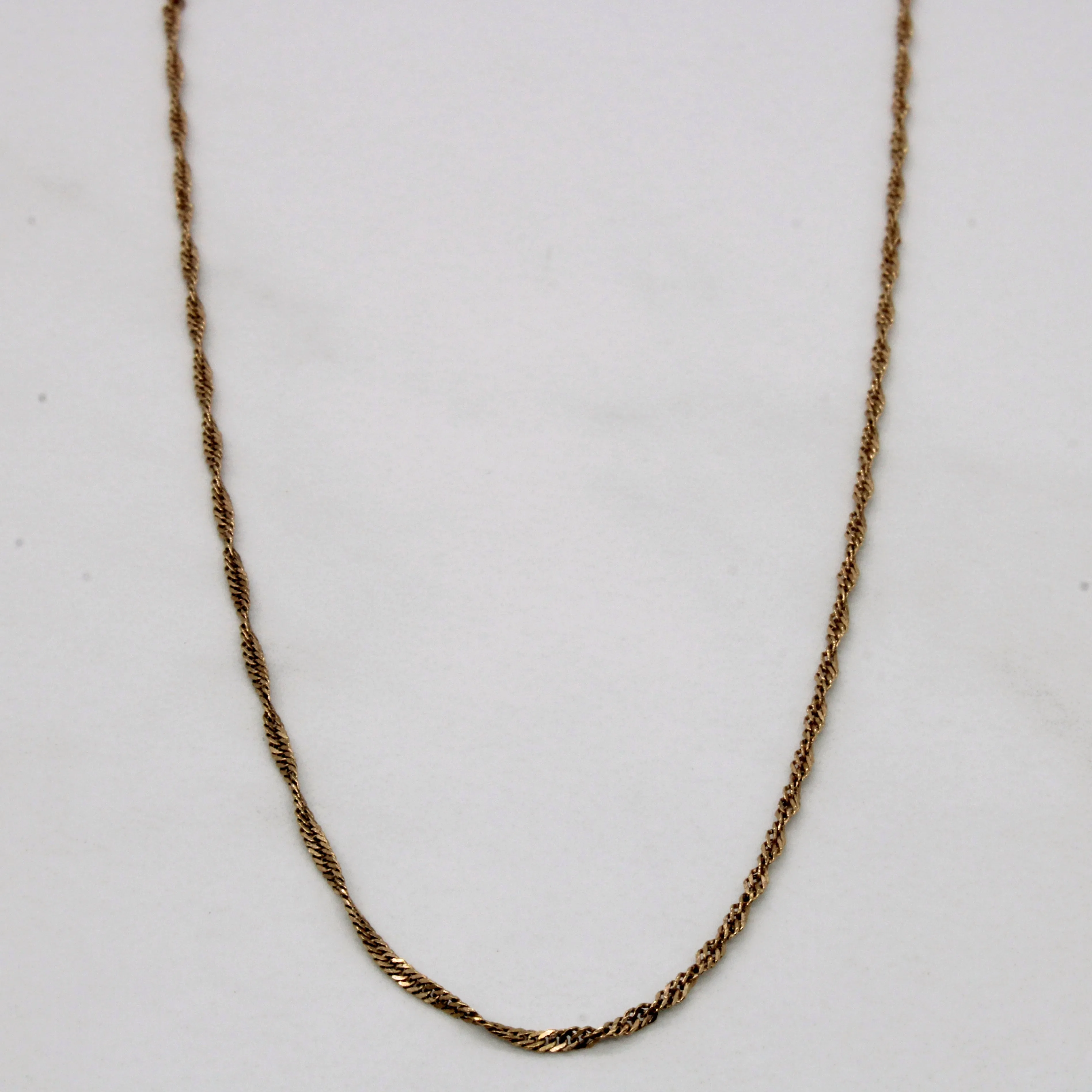 Timeless Treasures Luxury Element 14k Yellow Gold Wheat Chain | 16" |