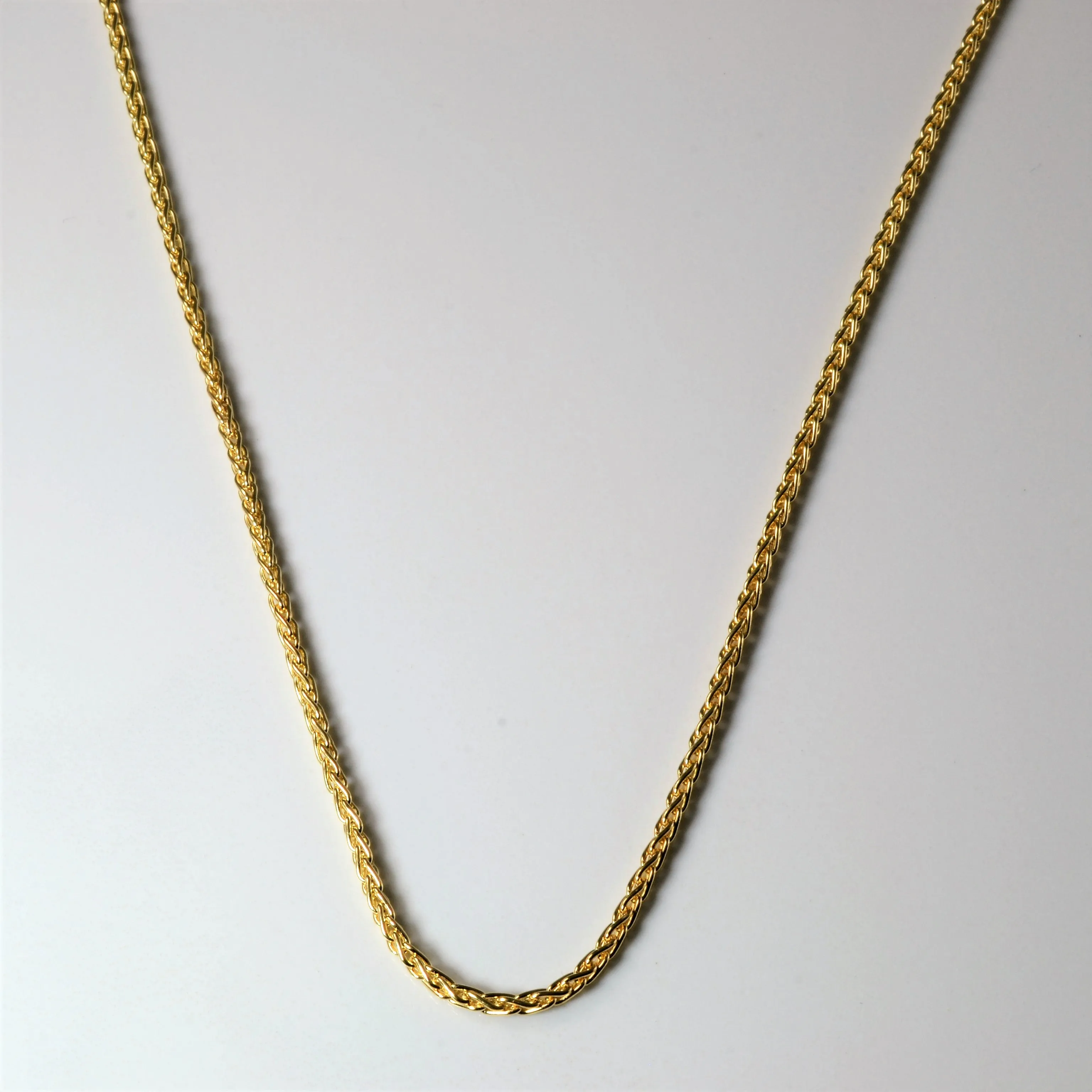 14k Yellow Gold Wheat Chain | 26" | Outdoor Event