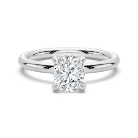 1.5 CT. Elegant Cushion Cut Solitaire Engagement Ring Golden Light