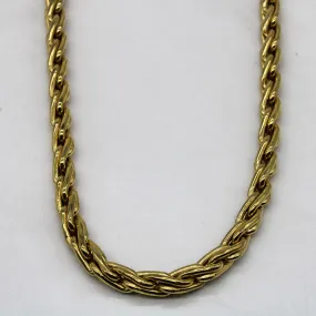 Finest Style 18k Italian Yellow Gold Modified Rope Chain | 16" |
