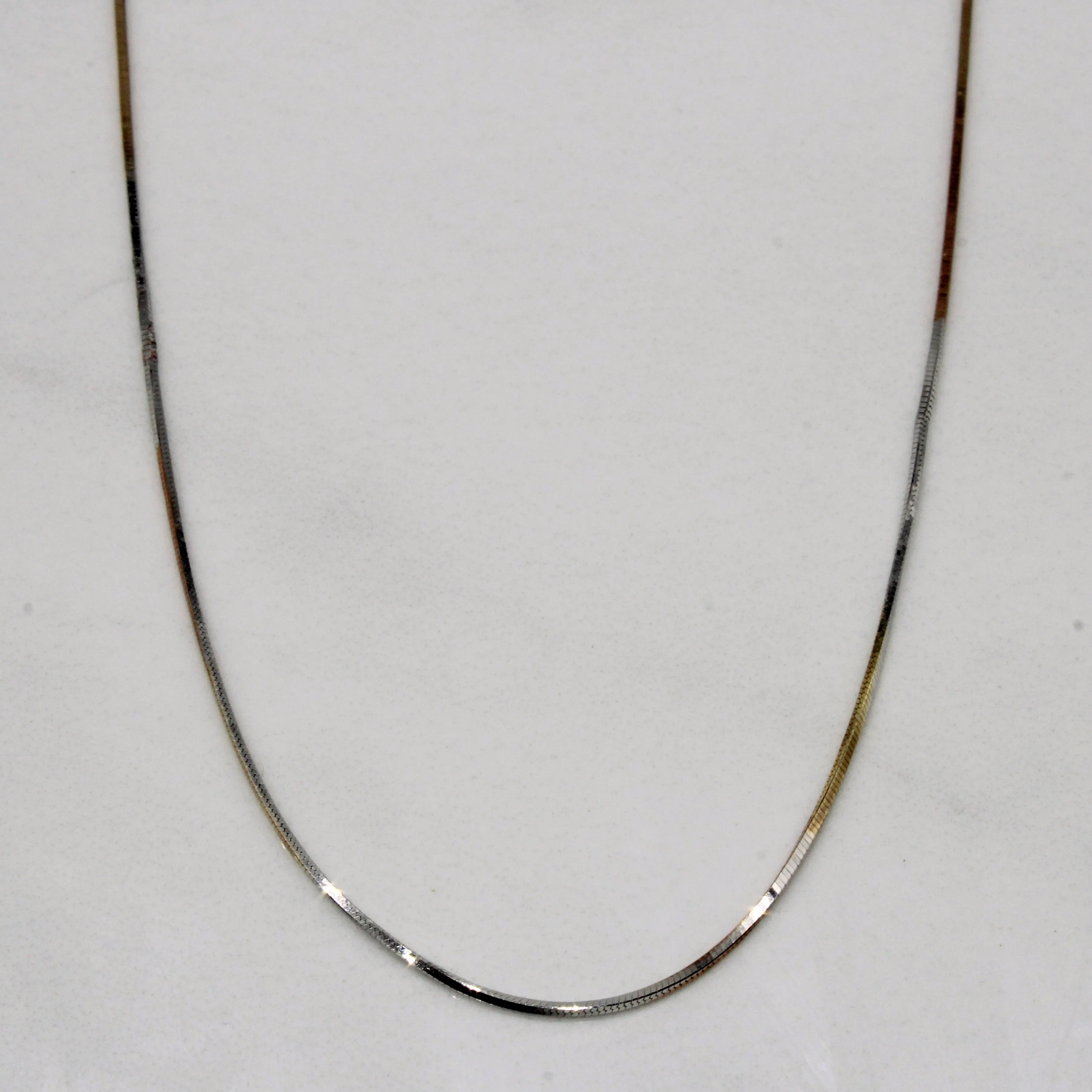 18k Multi Tone Gold Necklace | 16" | Evening Look