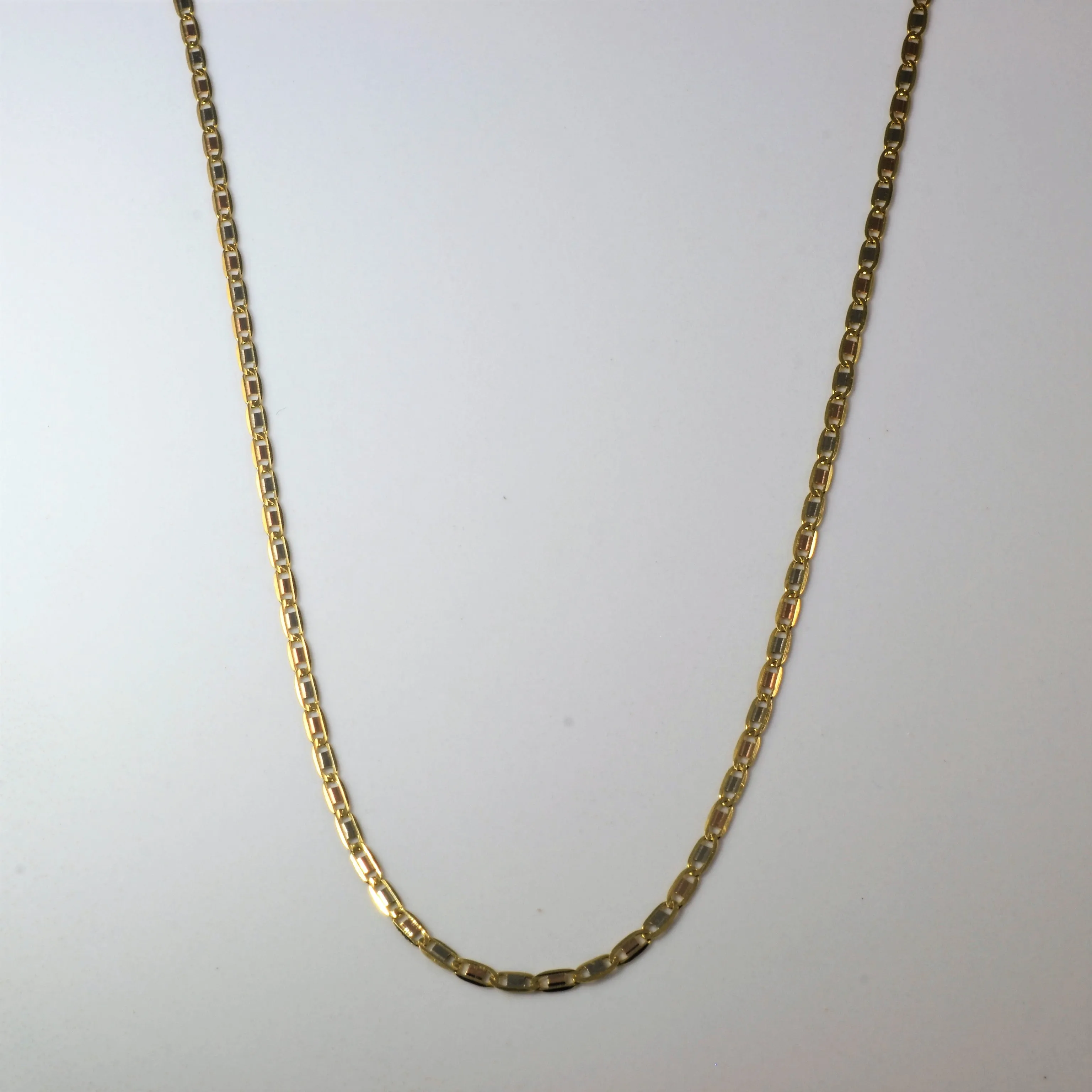 Glam Set 18k Tri Tone Gold Anchor Chain | 18" |