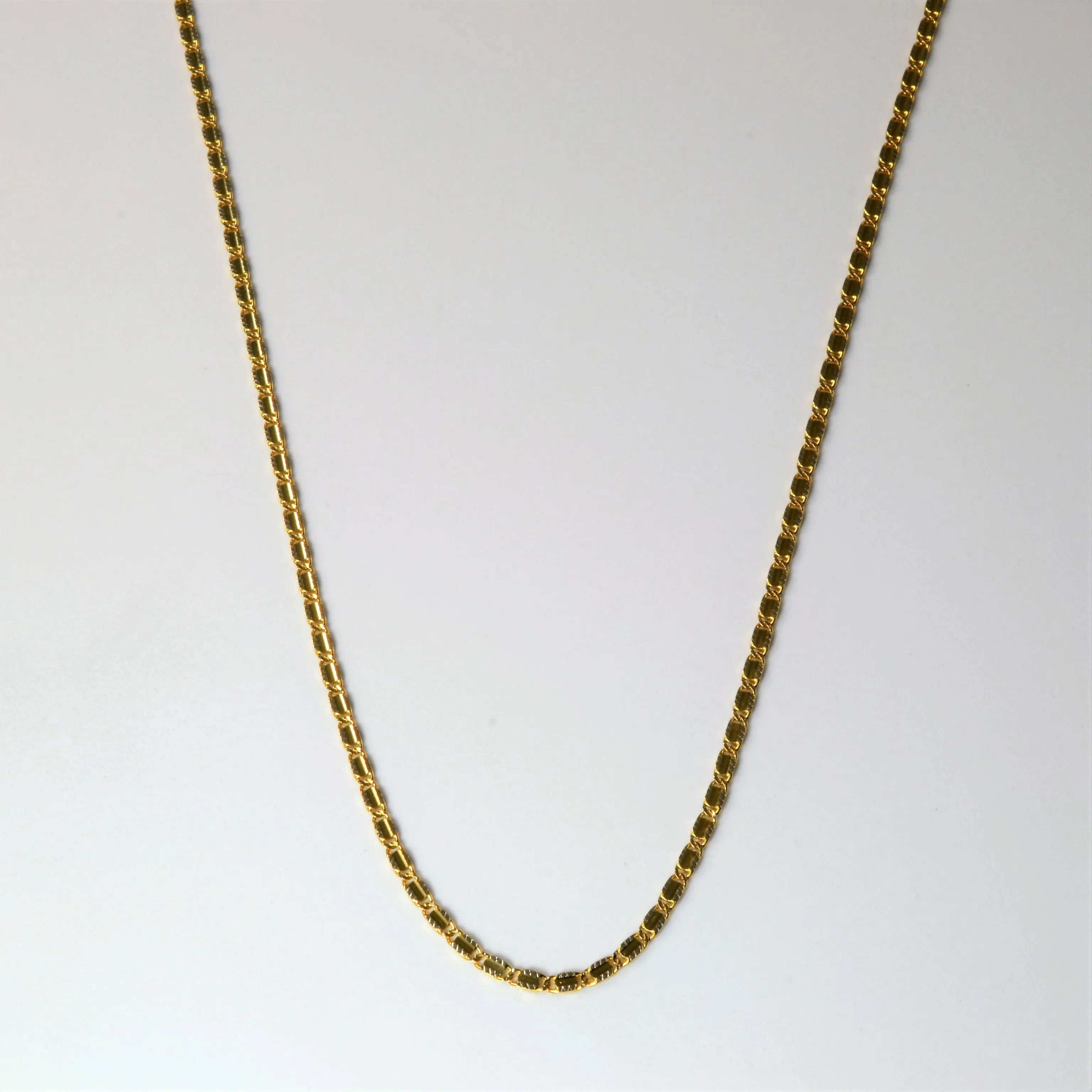 Glow Up Look Exclusive Finish 18k Two Tone Gold Anchor Chain | 18"|