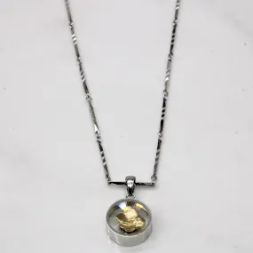 Shiny Treasures Sophisticated Appeal 18k Two Tone Gold Bumble Bee Necklace | 16" |