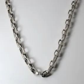 Quick Style 18k White Gold Cable Chain | 20" |