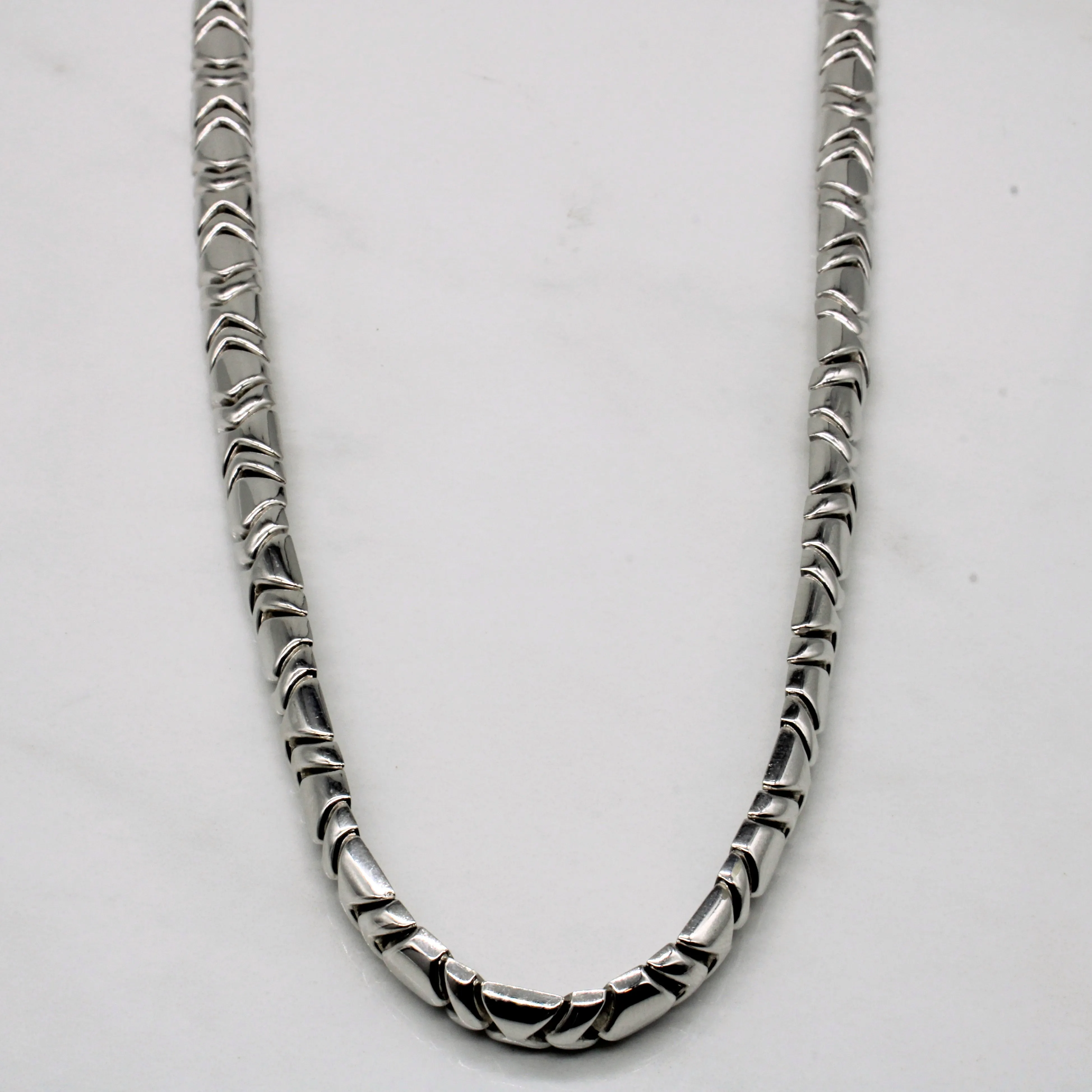 18k White Gold Chain | 17" | Occasion Style