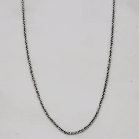 Neutral Tone 18k White Gold Chain | 18" |