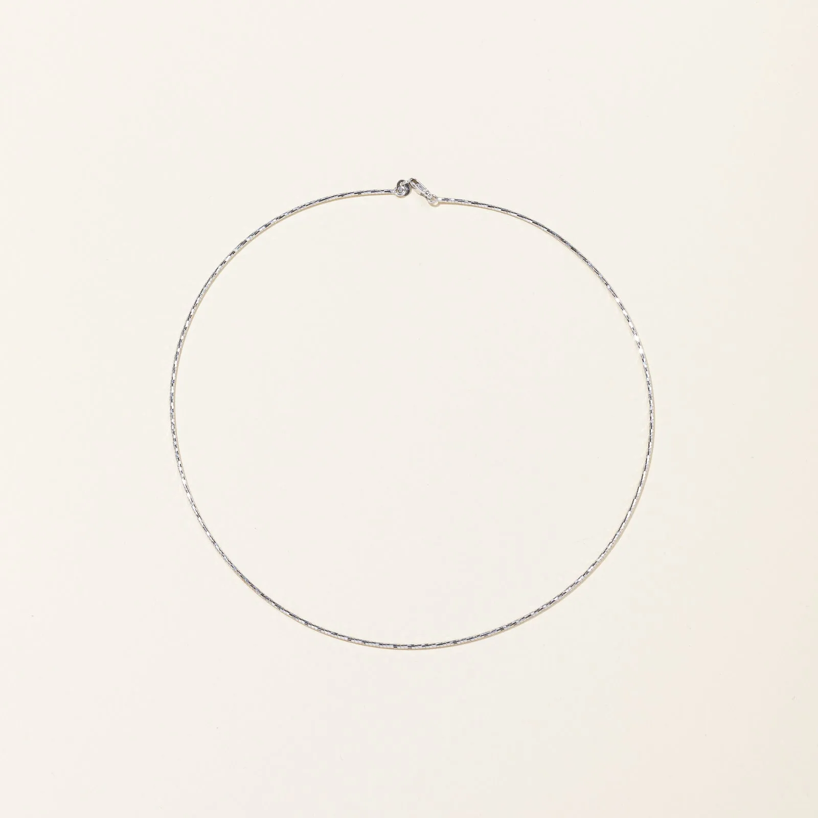 18k White Gold Choker Chain | 15" | Cozy Style Stylish pieces