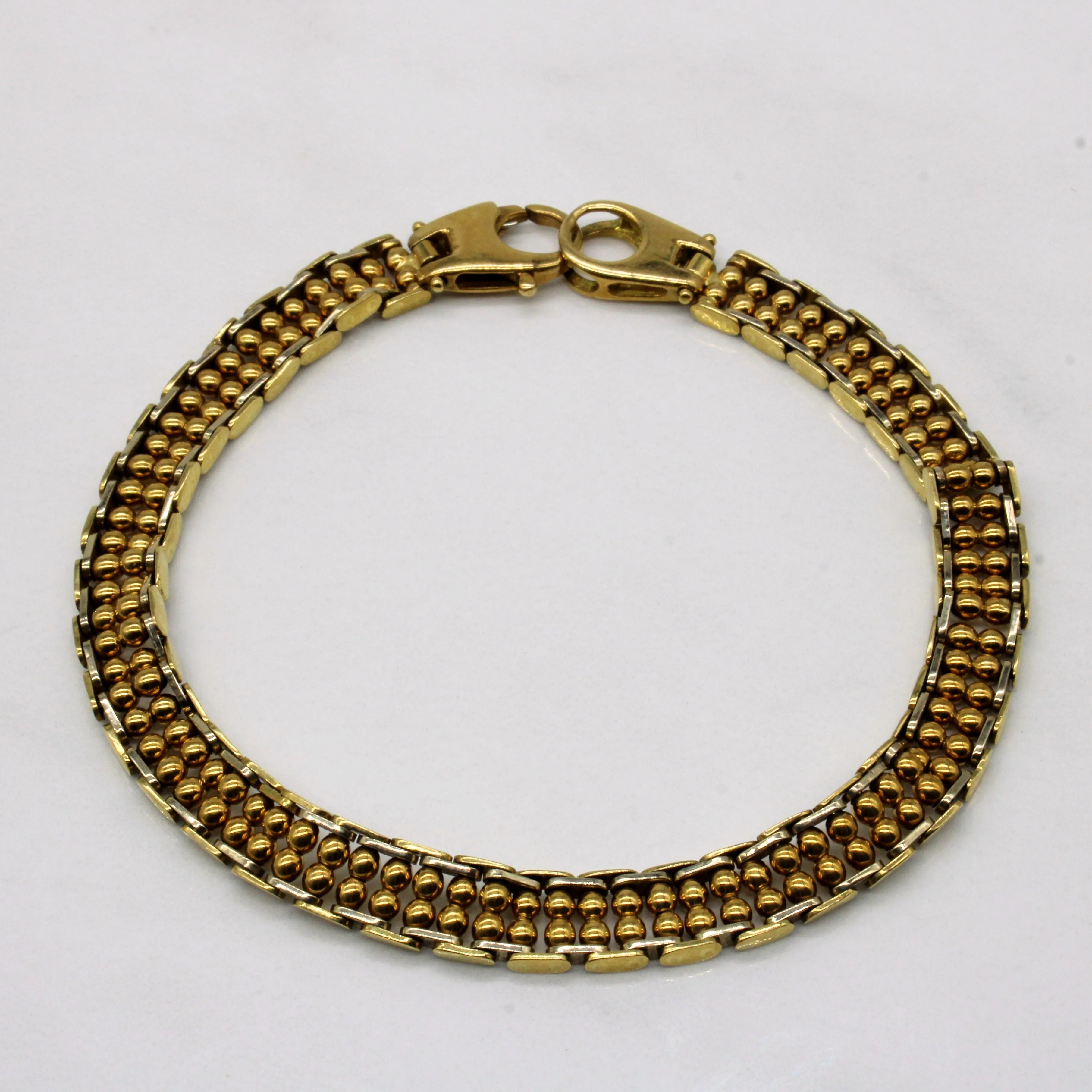 18k Yellow Gold Bracelet | 8.5" | Modern Accessories