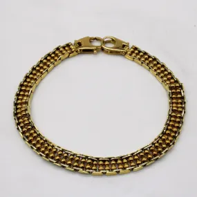 18k Yellow Gold Bracelet | 8.5" | Modern Accessories