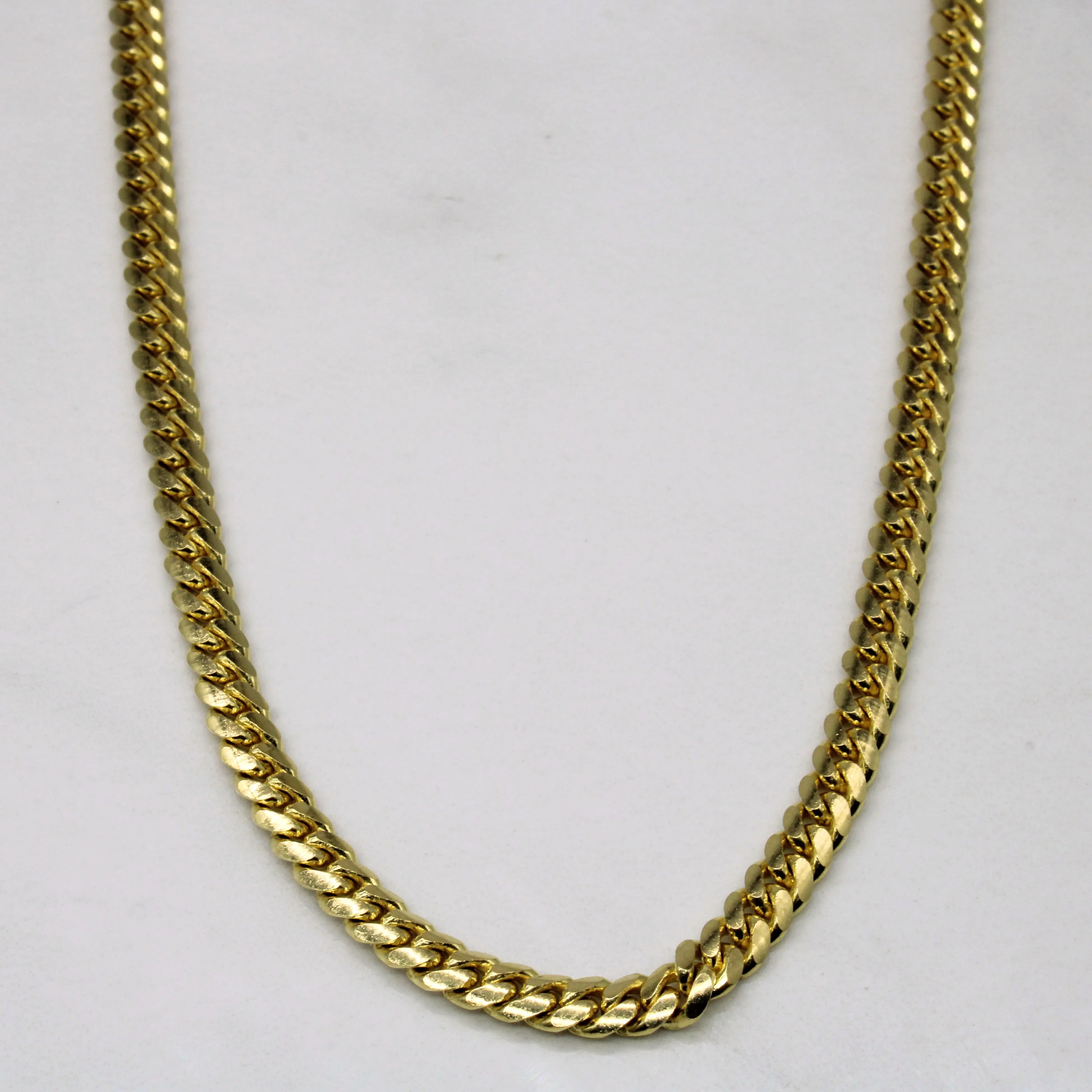 18k Yellow Gold Cuban Link Chain | 24" | Clean Aesthetic