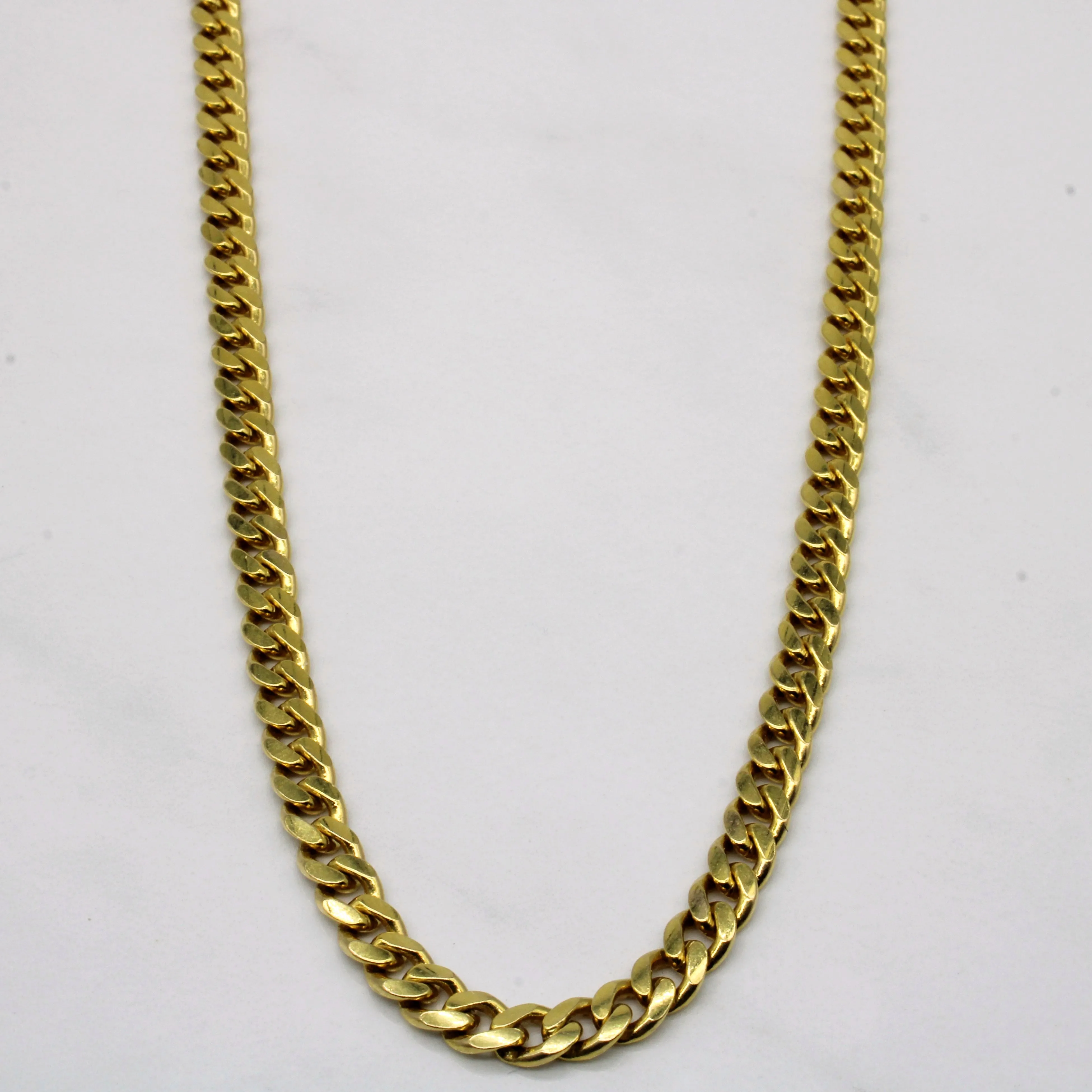 Fashion Pairing 18k Yellow Gold Cuban Link Chain | 24" |