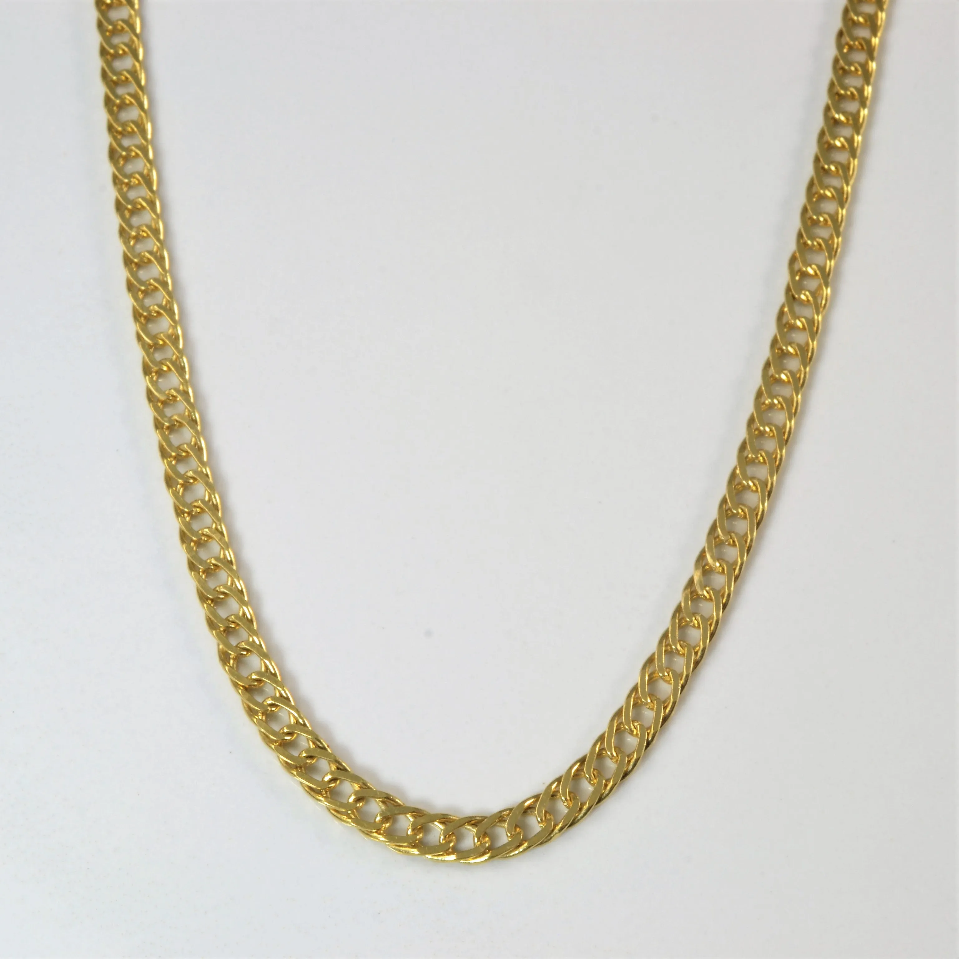 Spark Moment 18k Yellow Gold Curb Chain | 19" |
