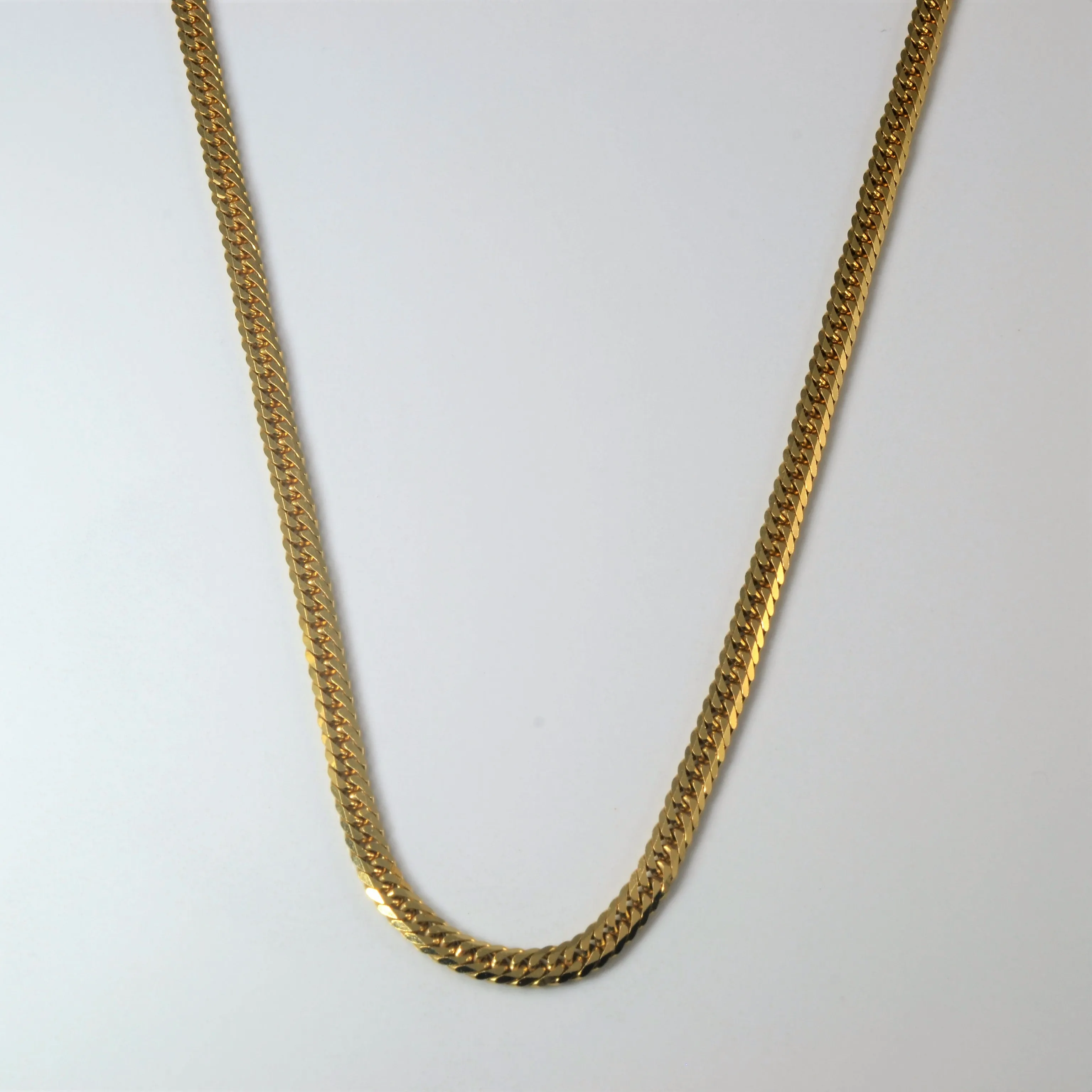 Glow Mood Dazzling Style 18k Yellow Gold Curb Chain | 20" |