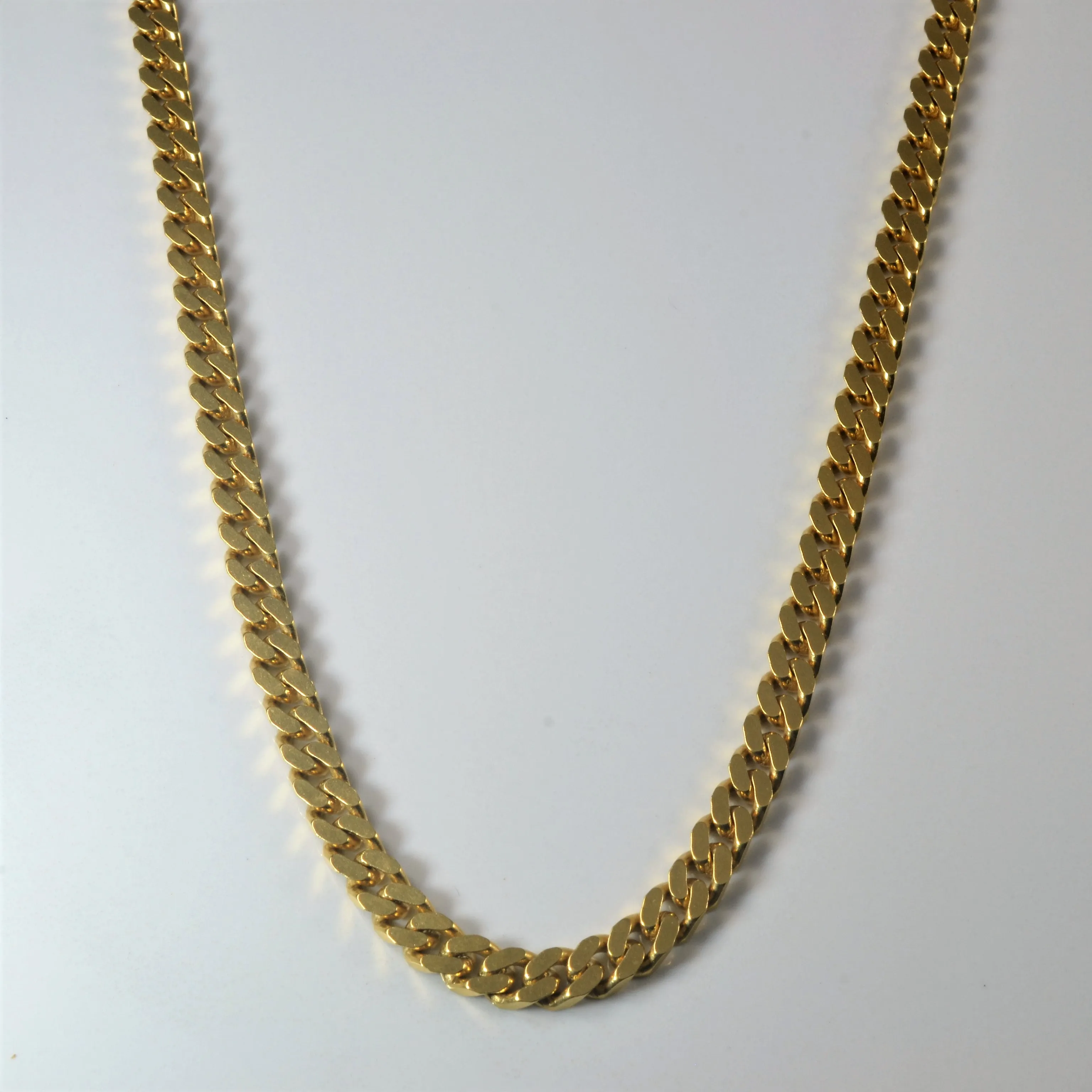 Delicate Fit 18k Yellow Gold Curb Chain | 23" |