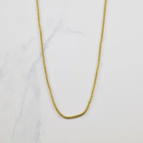 Dramatic Touch 18k Yellow Gold Double Box Chain | 24" |